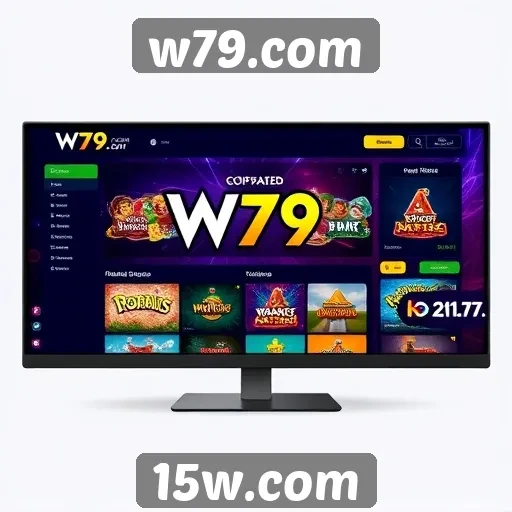 Interface do usuário do w79.com em foco